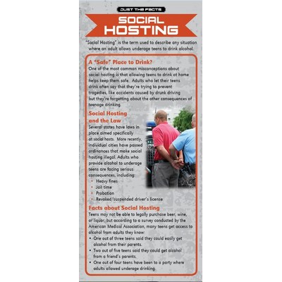 Social Hosting Just the Facts Rack Card (4" x 9")