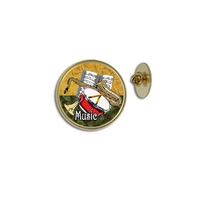 Music Lapel Pin (1")