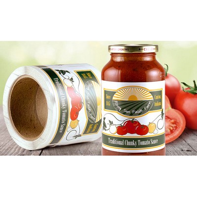 White BOPP Roll Label (3.5"x5")