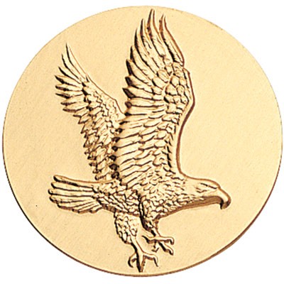 2" Flying Eagle High Relief Stamped Medallion Insert Disk