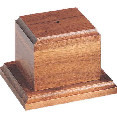 Genuine Walnut Base (6" x 6" x 5¼")
