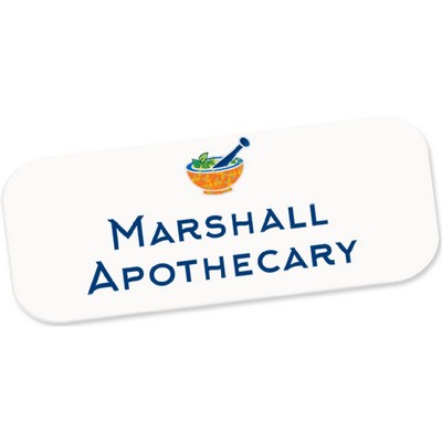 Matte Full Color Name Badge (1" x 3")