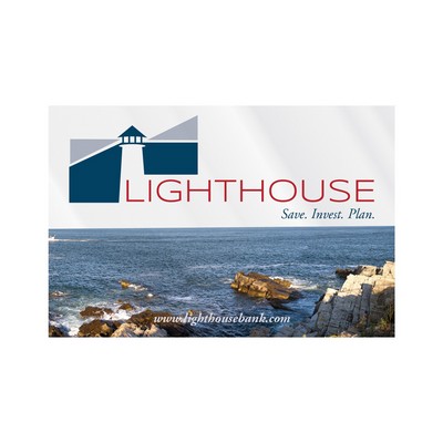 Rectangle Sticker | Square Corner | 3" x 4 1/2" | Clear Static | Static Face | Digital