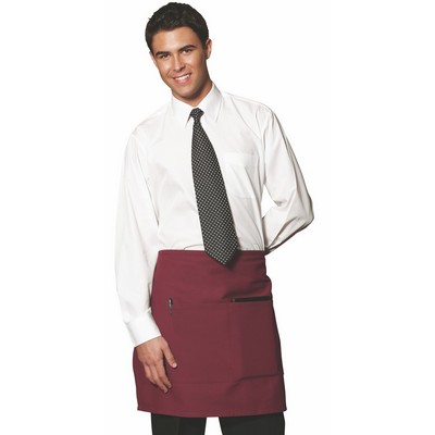 Maroon Half Waist Bistro Apron
