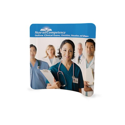8' Curved Tension Fabric Display - 24 Hr Service