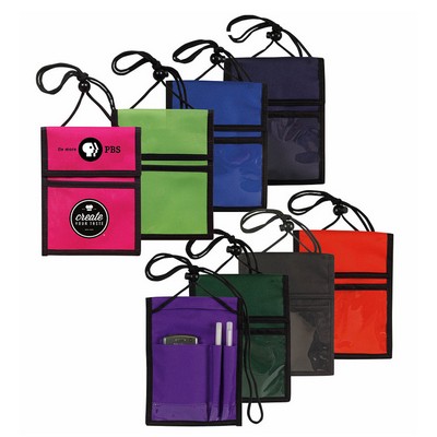 Multi-Pocket Phone Badge Holder