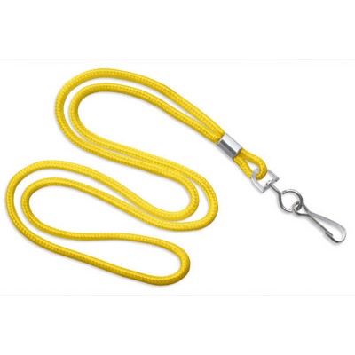1/8" Blank Lanyard w/Swivel Hook (Yellow)