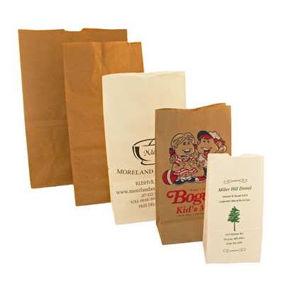 White Kraft Paper SOS/Modified 1/6 Barrel Bag (11"x6"x17")