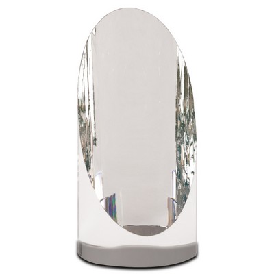 Oval Tube Crystal Award, 5 1/2"H