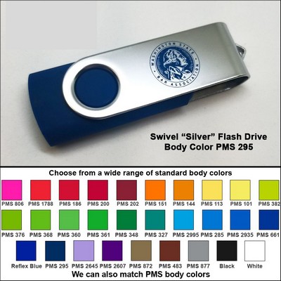 Swivel Flash Drive - 1 GB Memory - Body PMS 295