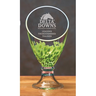 Green Galaxy Trophy Vase