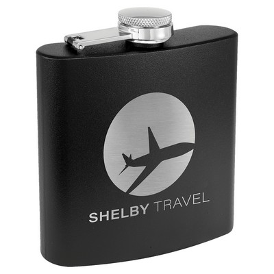 6 oz. Matte Powder Coated Stainless Steel Flask