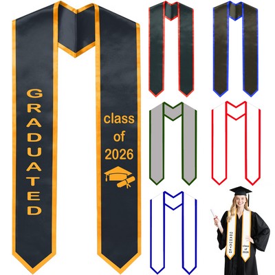 Graduation Stole/Sash With Trim
