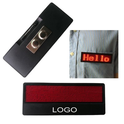 LED Digital Name Badge