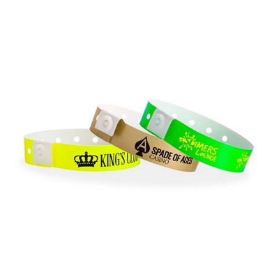 Plastic Narrow Custom Wristbands