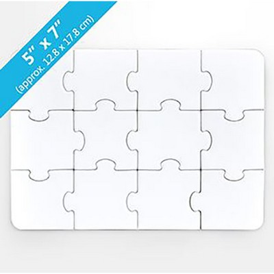 12 Piece Blank Puzzle