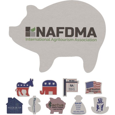 80 pt Stock Shape Pulpboard Coasters - Shape Category: Political