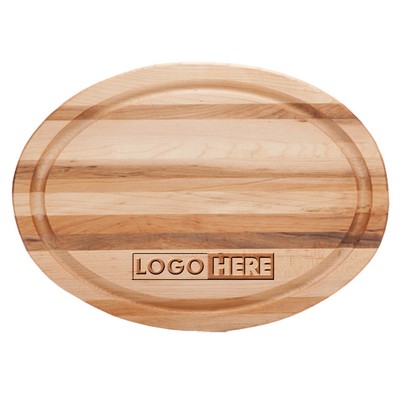 WriteOnWood Summerlin Maple Oval Cutting Board (12 3/4" x 9" x 3/4")