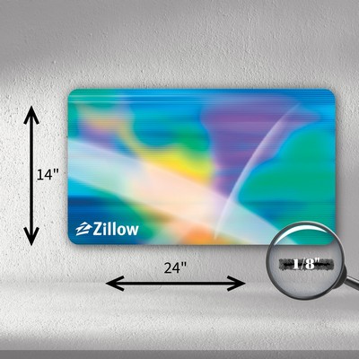 High Resolution Dye-Sublimated Gaming Mat w/Fabric Surface & Heavy Duty Backing (14"x24) STANDARD