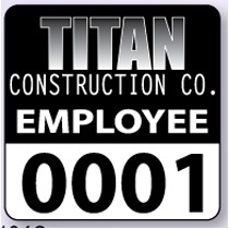 Custom Matte Vinyl Parking Permit Decal (1¾" x 1¾")