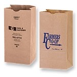 8 Lb. Natural Kraft Short Run Popcorn Nail & Coin Bag (1000 Pieces) (6"x4"x12 1/2")