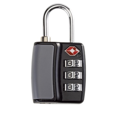 Black Smooth Trip Travel Gear by Talus® TSA Accepted Combination Luggage Lock