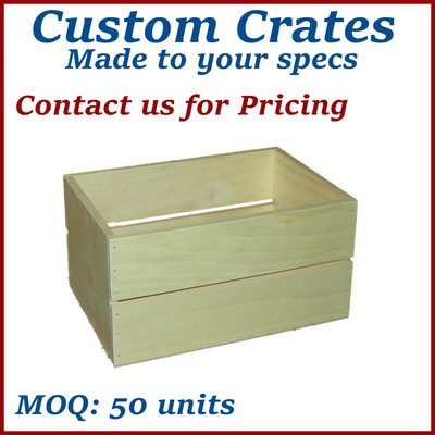 Custom Wooden Crate / Wooden Box - Made to Order