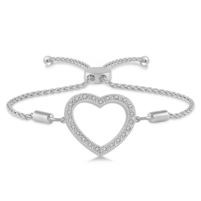 Jilco Inc. Diamond Heart Bracelet
