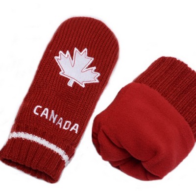 Adult Mitten With Warm Lining - M