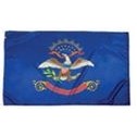 North Dakota Indoor Parade Flag w/Pole Hem And Fringe (5'x8')