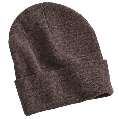 Sportsmanª Heathered 12'' Knit Beanie (Blank)