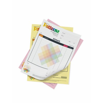8.5" x 11" - 2 Part NCR Forms - 8.5" x 11" - Full Color - Numbered