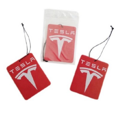 3.75" Die Cut Shape Custom Full Color Printed Air Freshener w/Summertime Peach Scent