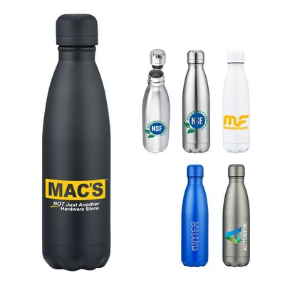 17 oz. Capped Stainless Steel Bottle