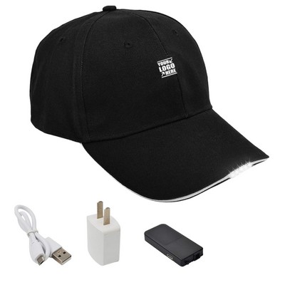 USB Rechargeable LED Light Baseball Cap