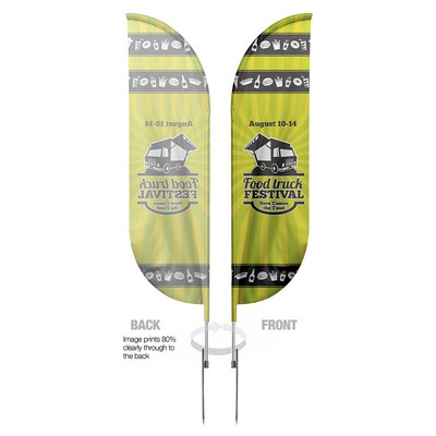 Blade Flag Single 15 FT Pole/spike base