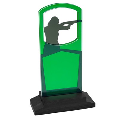 Trap Shooting – Women's Award Black Wood Base