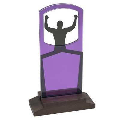 Wrestling – Men's Award Natural Wood Base