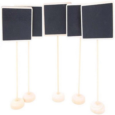 Mini Standing Chalkboard with Base for Message