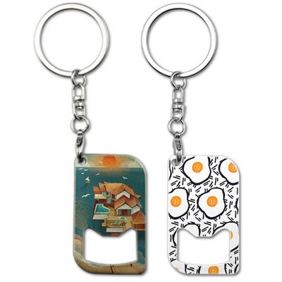 Style 7 Full Color Bottle Opener Keychain