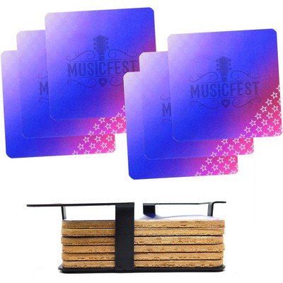 The Illusionist Lenticular Coaster: 6 pc with Stand
