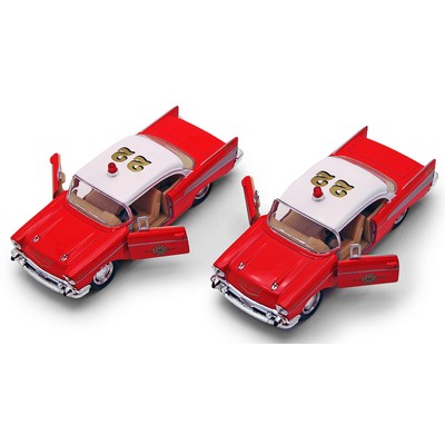 5" 1957 Chevrolet Bel Air Diecast Fire Chief Car