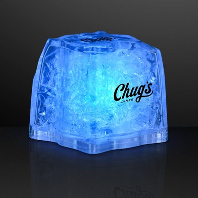 Blue Drink Lights, Flashing Blinky Ice Cubes - PRINTED