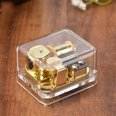 Box Shaped Spring Acrylic Music Box #3