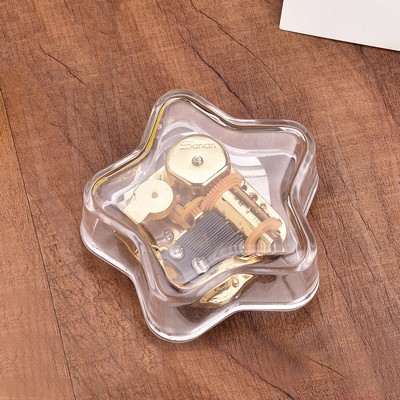 #5 Star Shaped Spring Acrylic Music Box