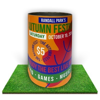 Trash Drum Cover (4 Color Process)