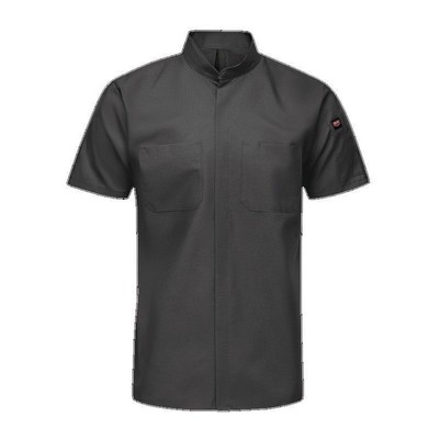 Red Kap® Solid Short Sleeve Pro+ Work Shirt w/OilBlok & MIMIX™ - Charcoal Gray