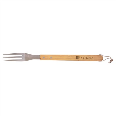 16 1/4" Bamboo Barbeque Fork