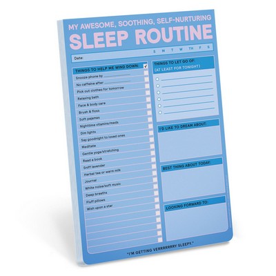 Sleep Routine Pad (My Awesome, Soothing, Self-Nurturing Sleep Tracker Note