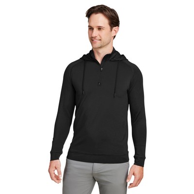 SWANNIES GOLF APPAREL Unisex Vandyke Quarter-Zip Hooded Pullover Sweater
